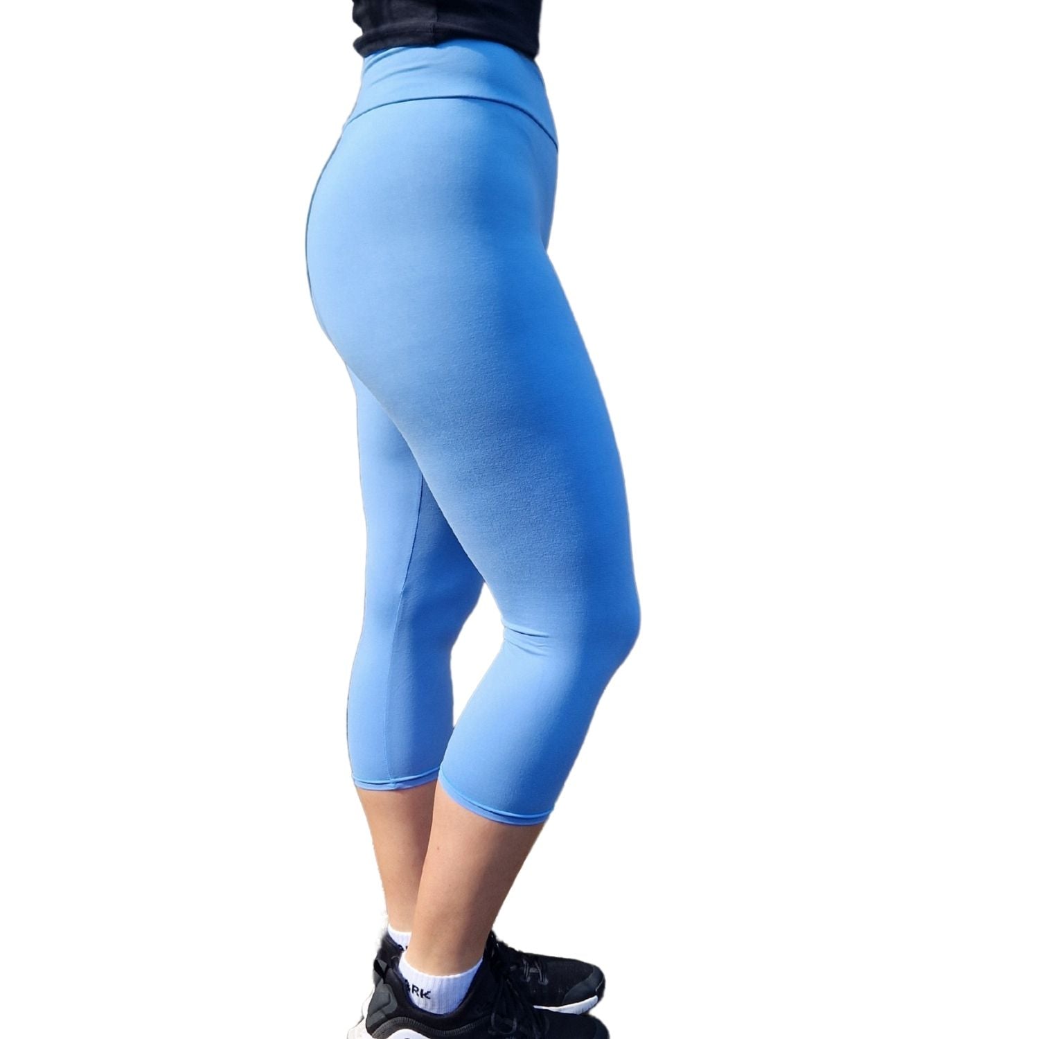 Funky Fit 24/7 Capri Leggings - Sky Blue