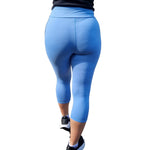 Funky Fit 24/7 Capri Leggings - Sky Blue