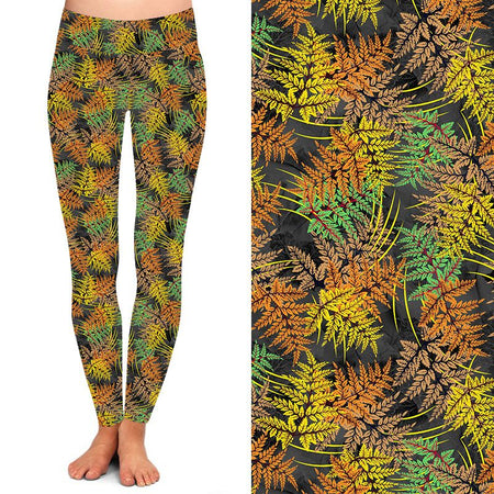 Funky Fit 24/7 Leggings – Autumn Ferns