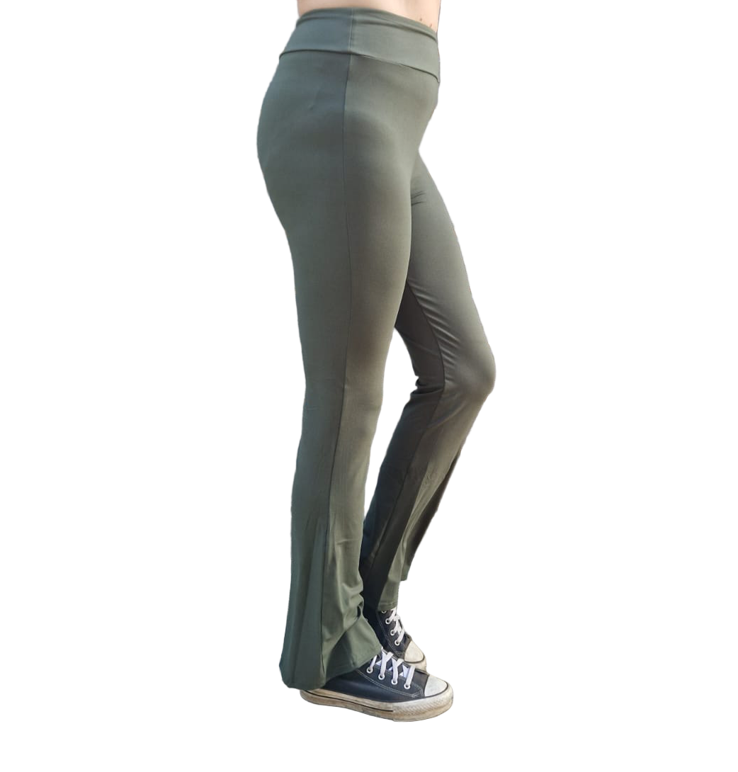 Olive green flare leggings only £20