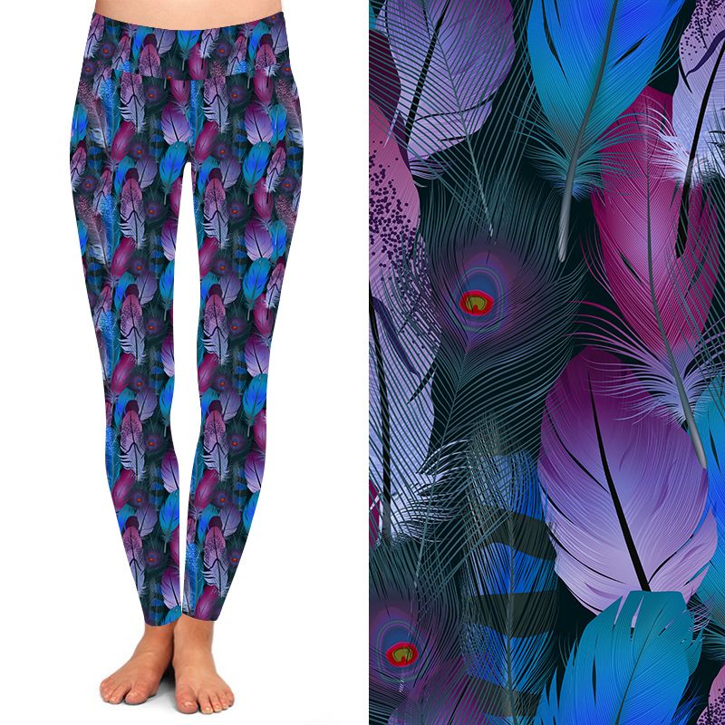 Funky Fit 24/7 Full Length Leggings – Pretty as a Peacock