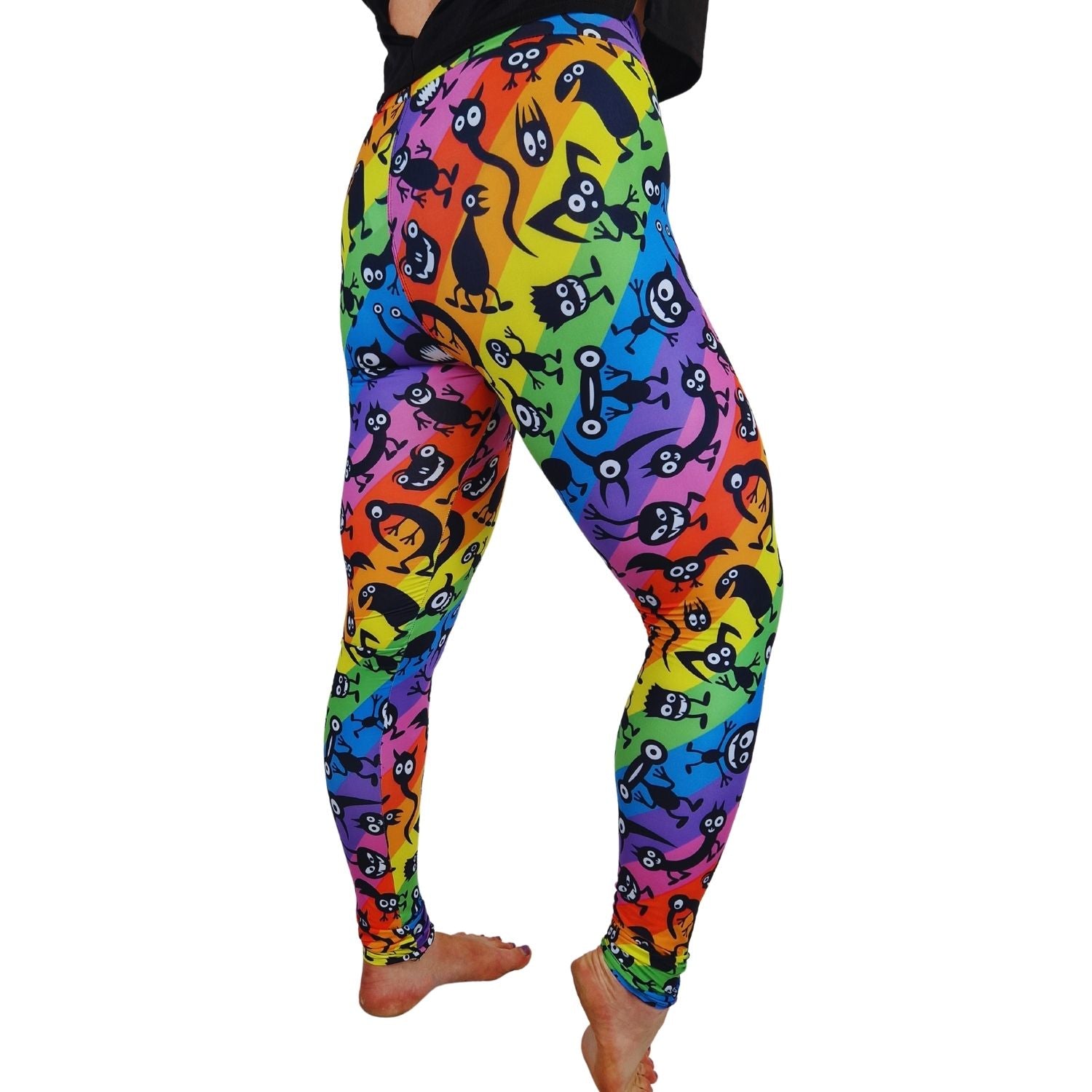 Funky Fit 24/7 Leggings – Rainbow Aliens