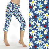 Funky Fit SCULPT Yoga Capri Leggings - Daisy Bugs