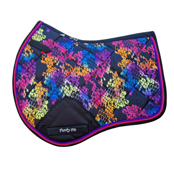 Funky Fit Neon Snake CC Saddle Pads