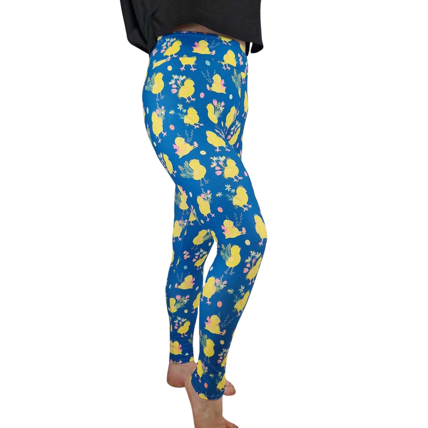 Buy Heart Leggings for Women Blue Leggings With All Over Print Love Heart  for Valentines Day Squat Approved Non See Through Gym Yoga Leggings Online  in India 