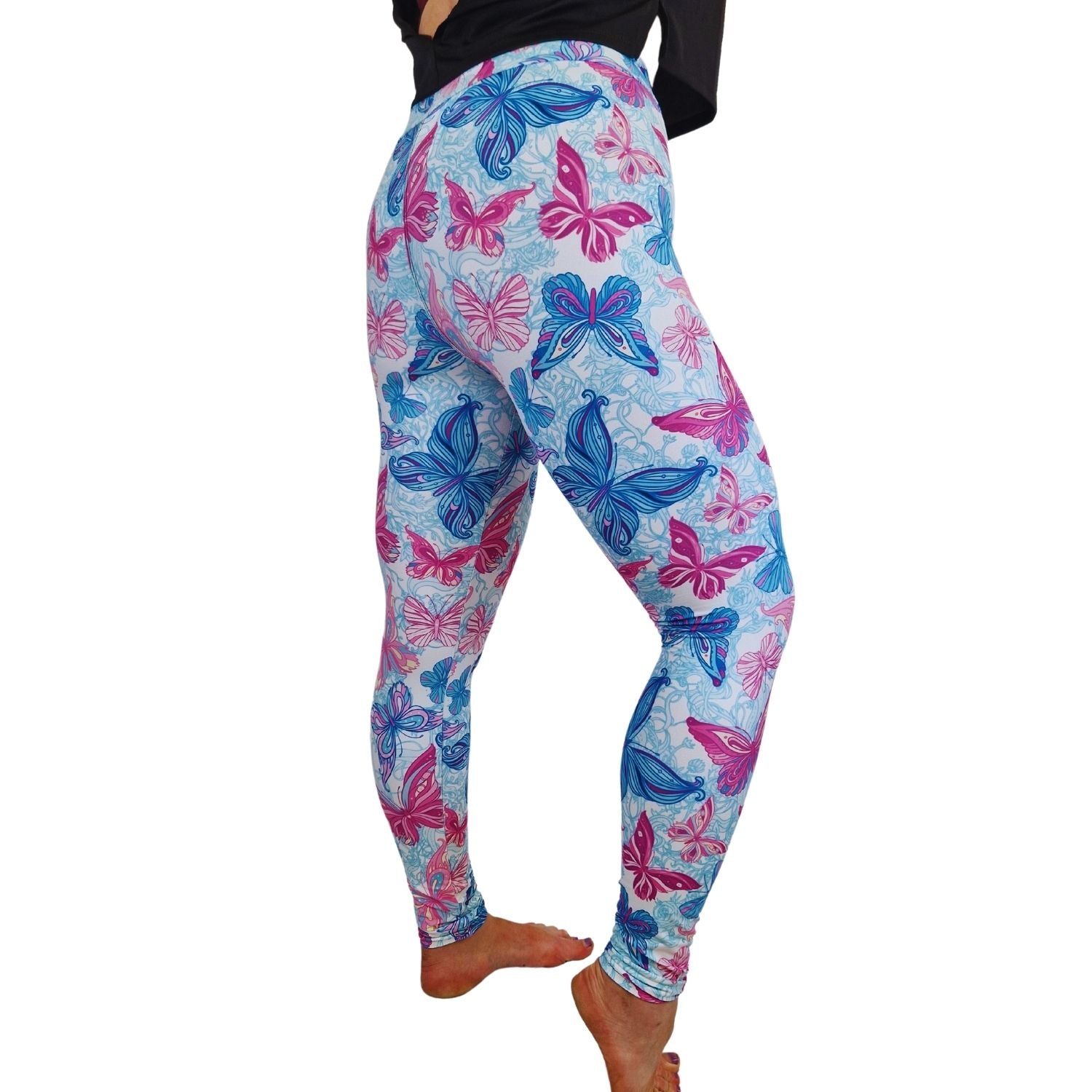 Funky Fit 24/7 Leggings – Pastel Butterflies