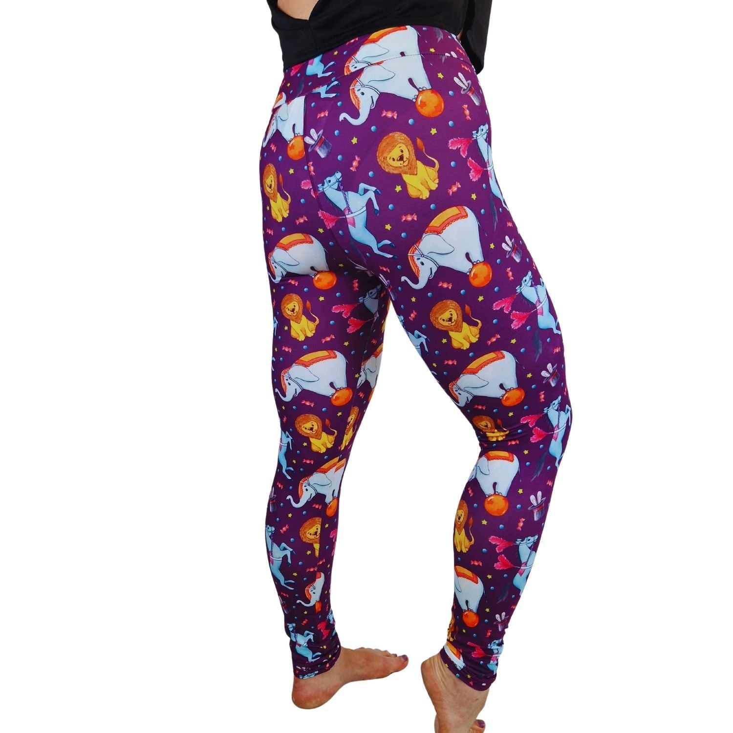 Funky Fit 24/7  Full Length Leggings – Circus Pattern