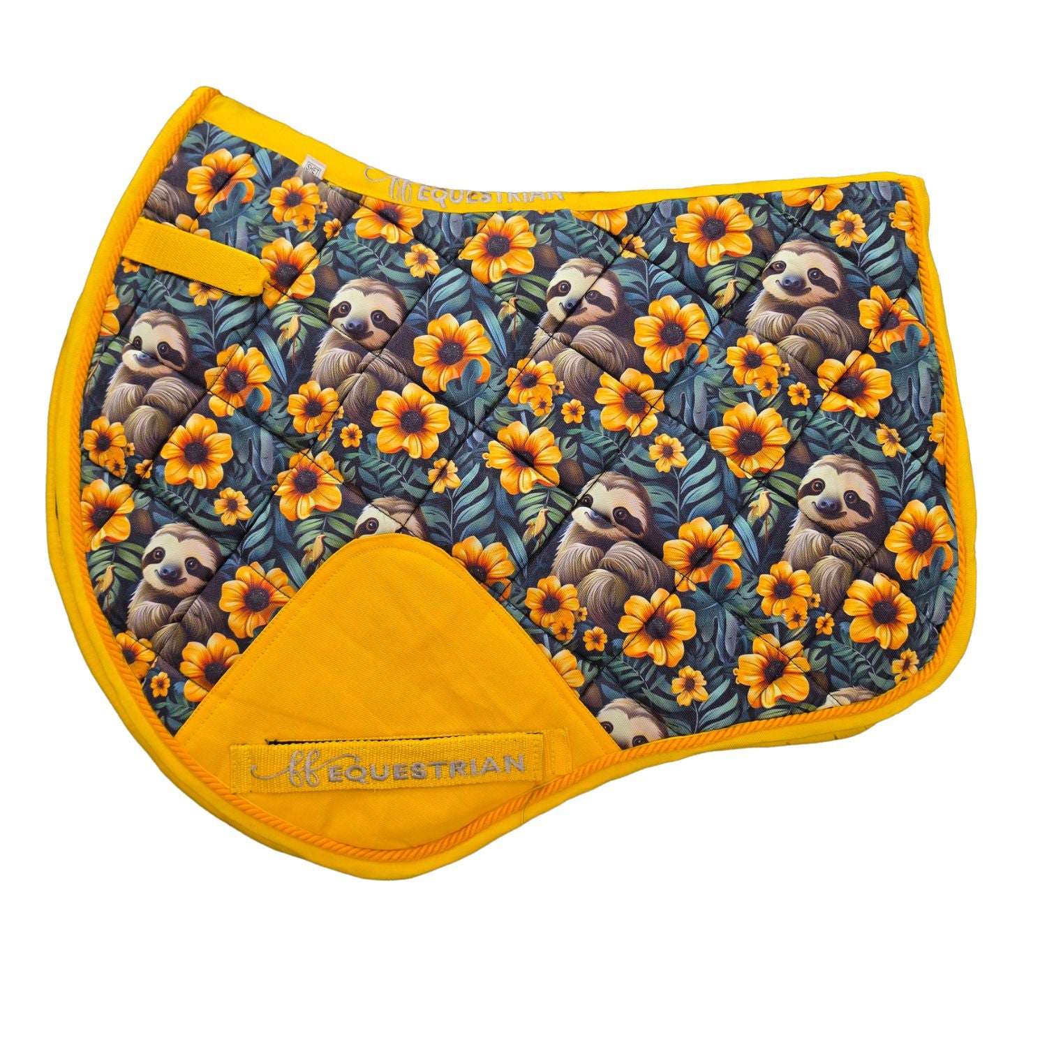 Sunshine Sloths CC Saddle Pads