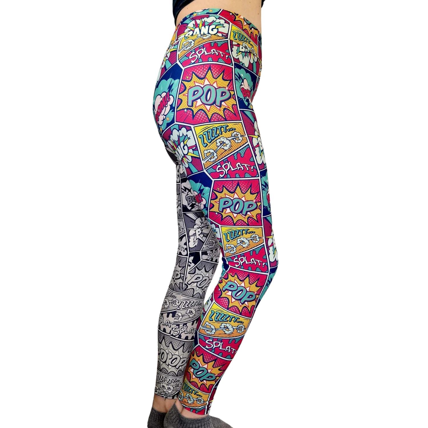 Funky Fit  24/7 Full Length Leggings – Comic Book of Two Halves