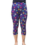 Funky Fit 24/7 Capri Leggings – Paw Prints