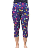 Funky Fit 24/7 Capri Leggings – Paw Prints
