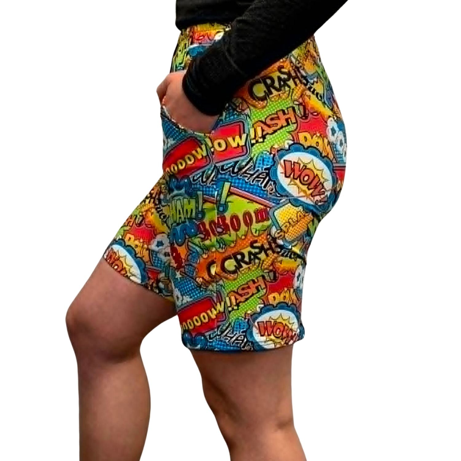 Funky Fit Loose Fit Shorts - Comic Pop