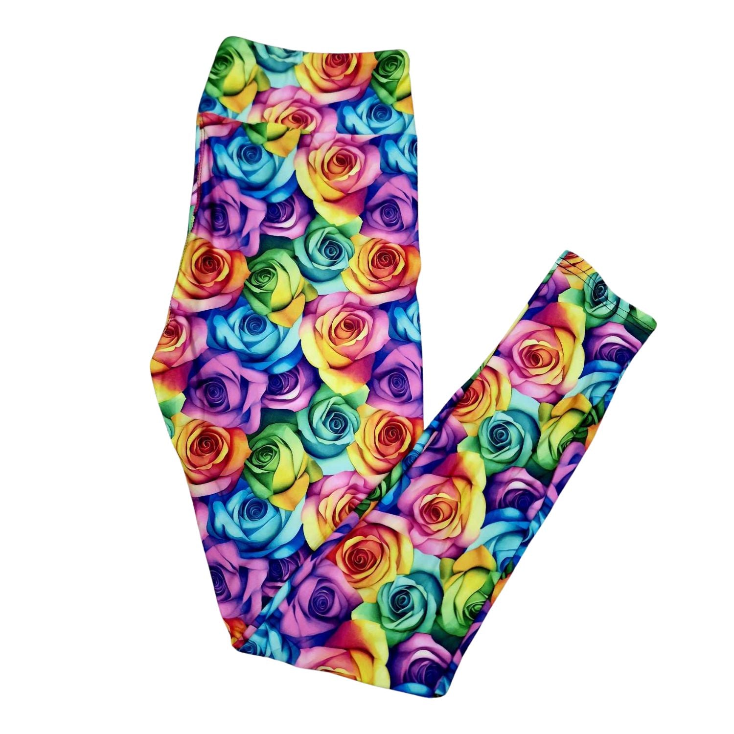 Funky Fit 24/7 Leggings – Rainbow Roses