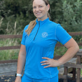 Team Short Sleeved Base Layer - Sky (Adult & Kids)