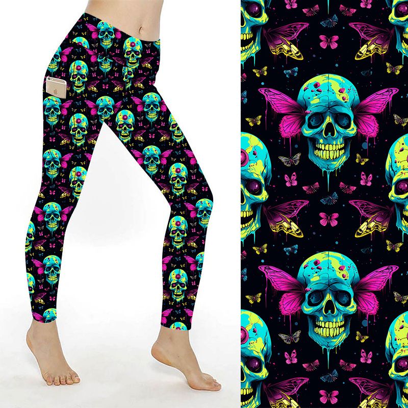 SCULPT Yoga Full Length Leggings - Moths of Death