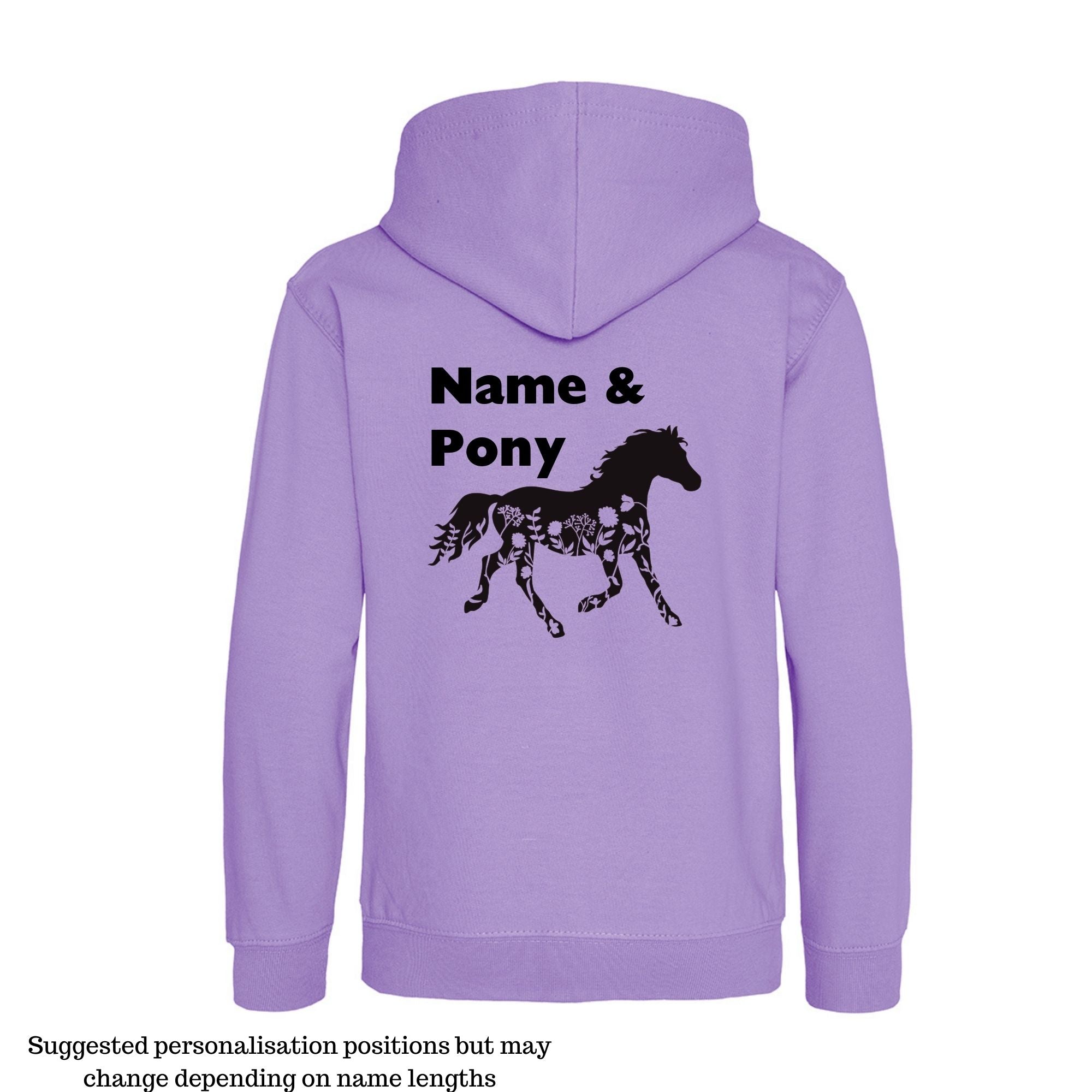 Funky Fit Personalised Kids Equestrian Hoodies