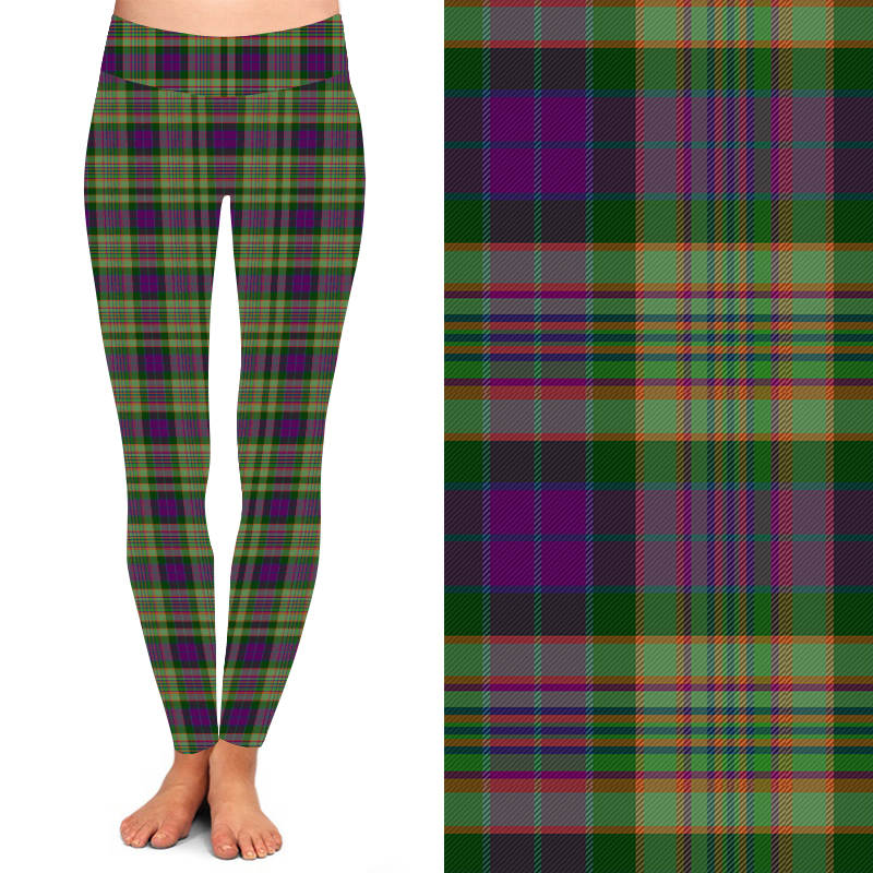 Funky Fit 24/7 Leggings – Emerald Tartan