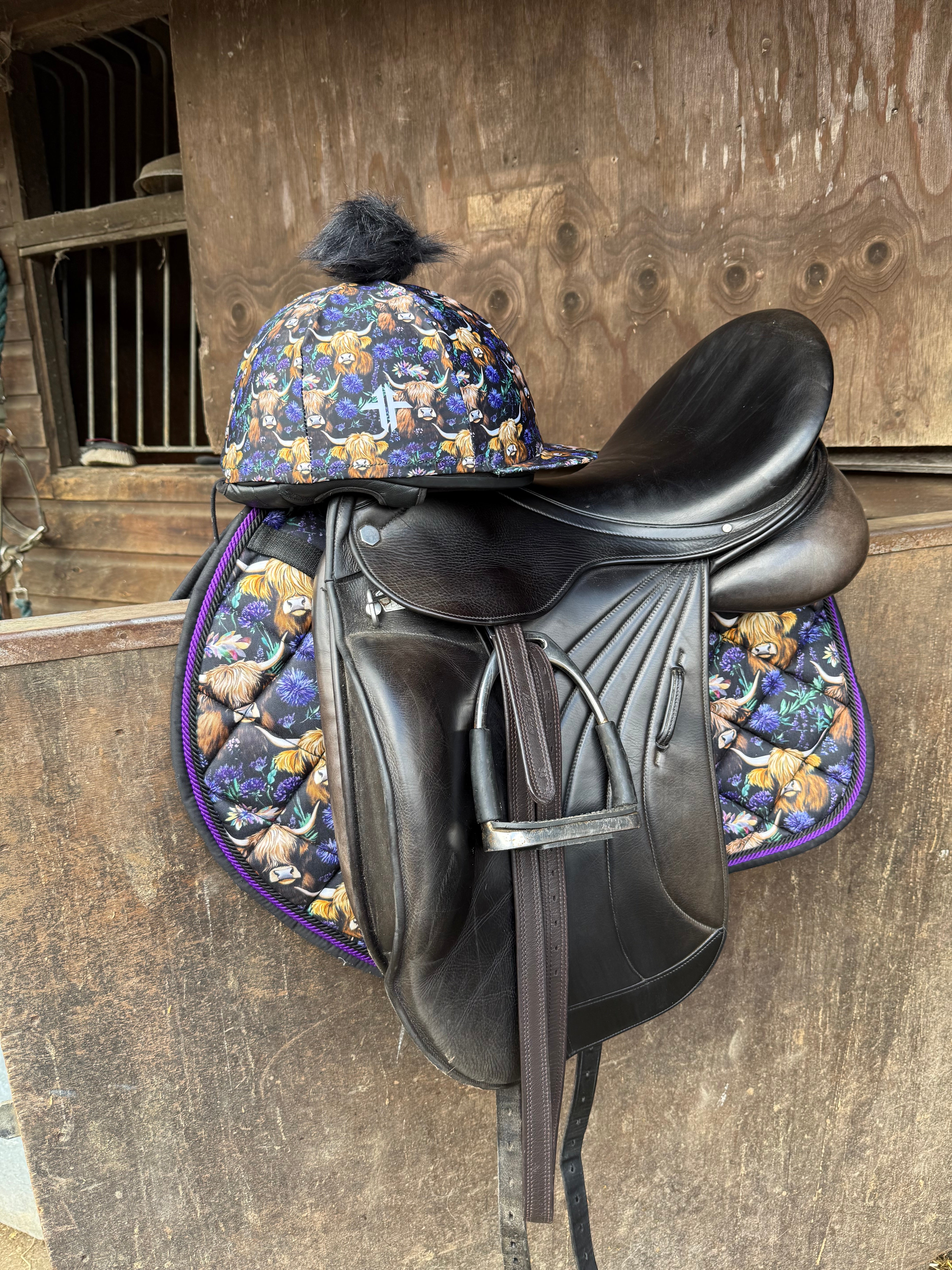 Spring Highland Cow Hat Silks