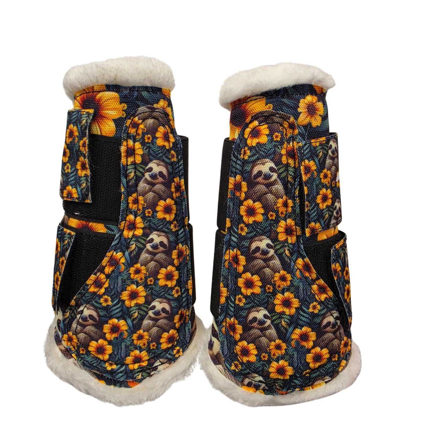Funky Fit Sunshine Sloths Brushing Boots Set (2pc)