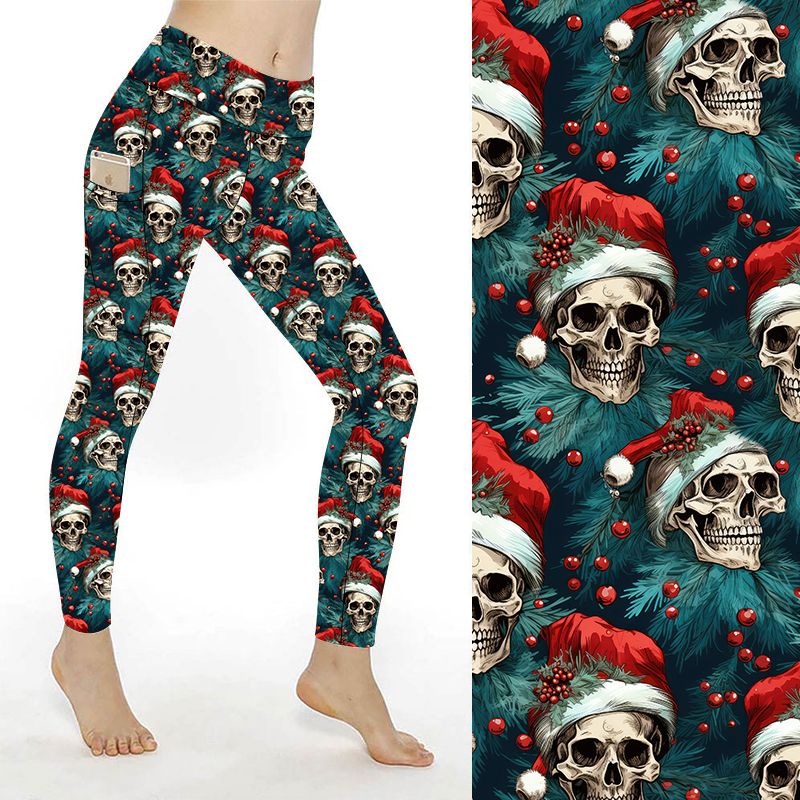 Funky Fit SCULPT Yoga Leggings - Deadly Wreath