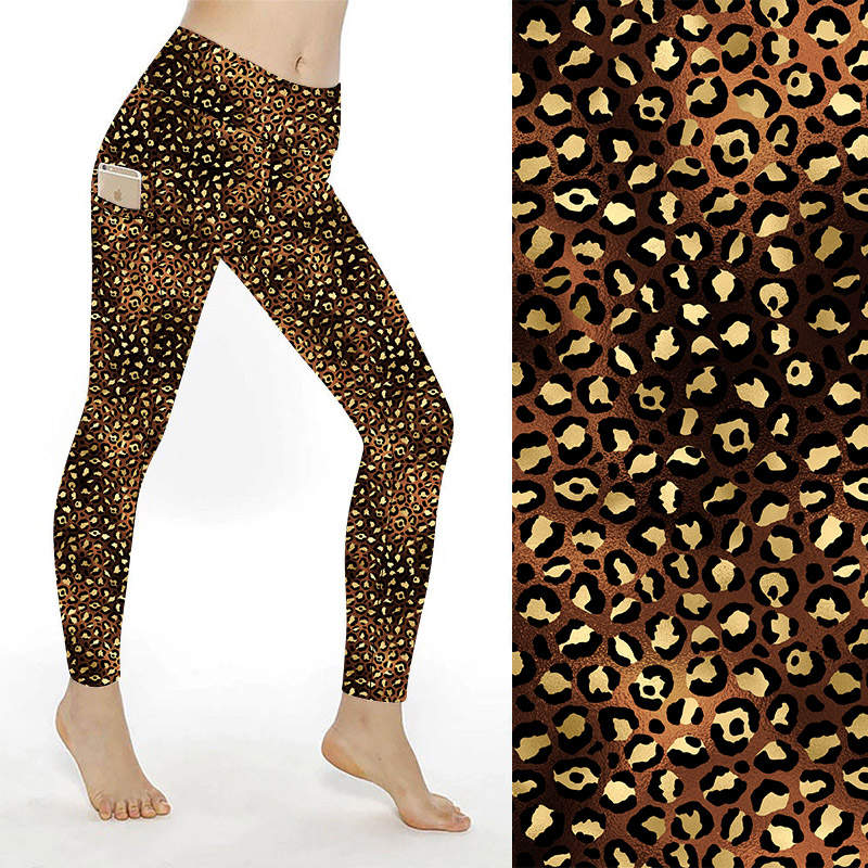 Funky Fit Golden Leopard