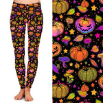 Funky Fit 24/7 Full Length Leggings –  Pumpkin Fall Pattern