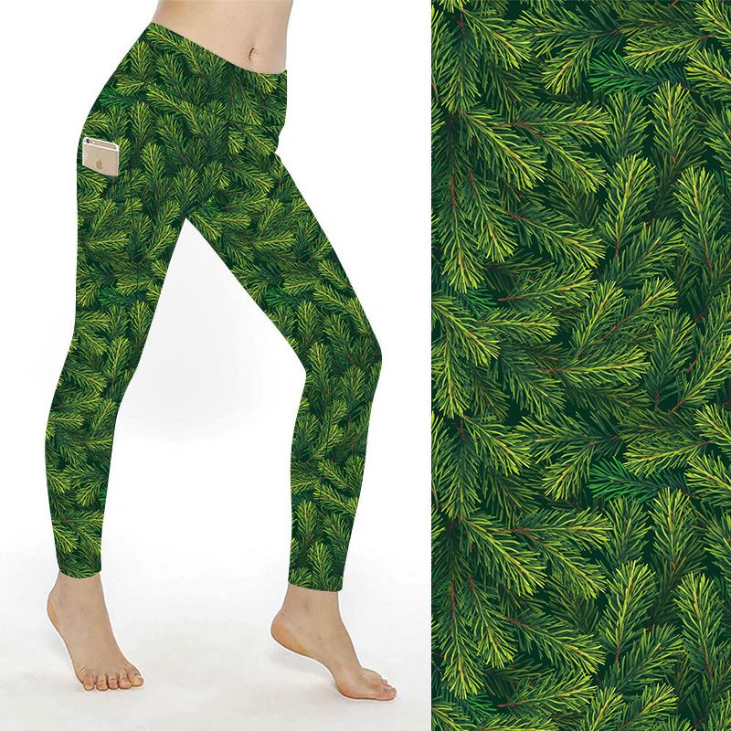 Funky Fit SCULPT Yoga Leggings - Fir Tree