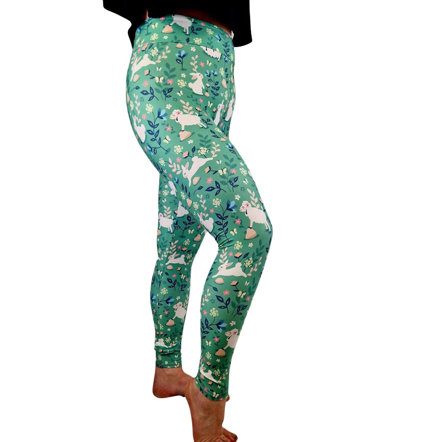 HI Capri Gym leggings- Beautiful Butterflies – Funky Fit Clothing
