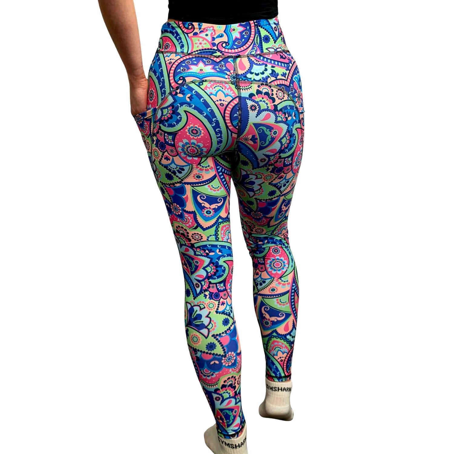 Funky Fit SCULPT Yoga Full Length Leggings - Paisley Passion