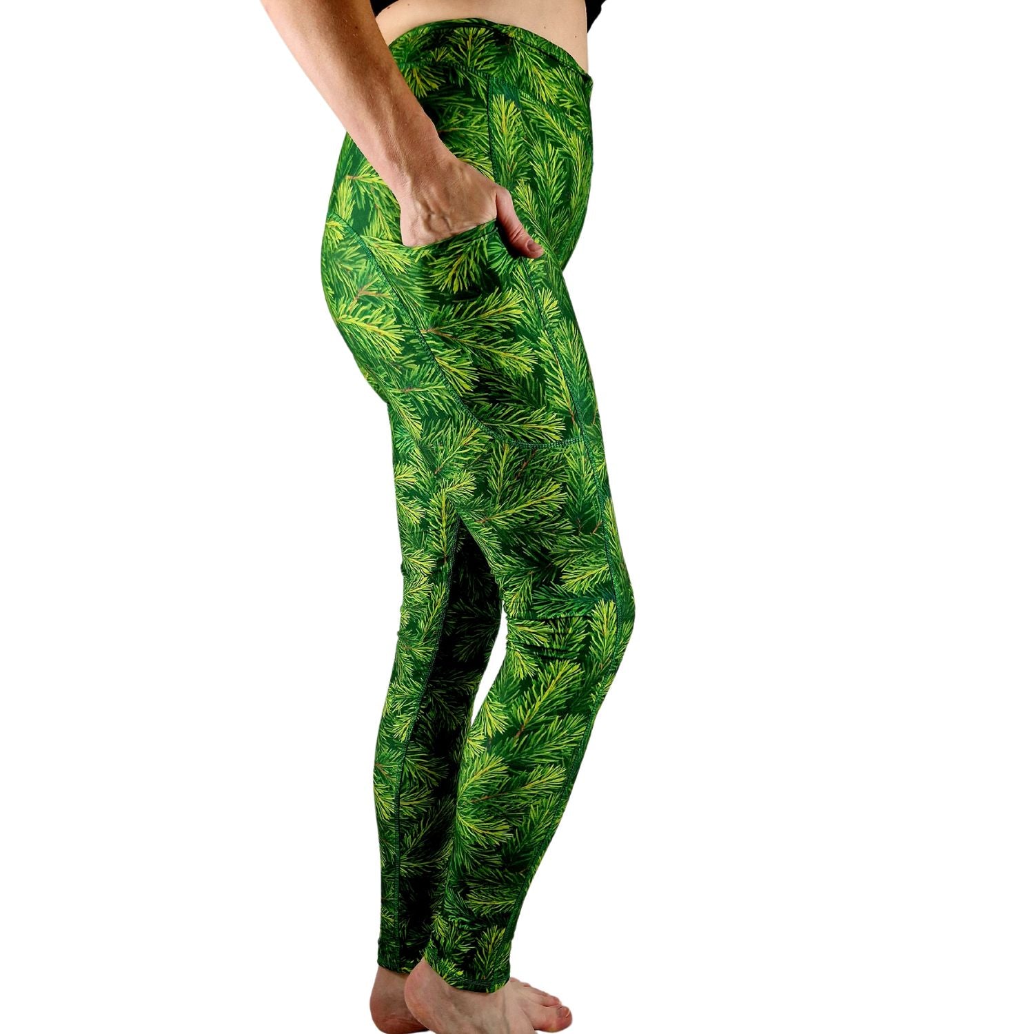 Funky Fit SCULPT Yoga Leggings - Fir Tree