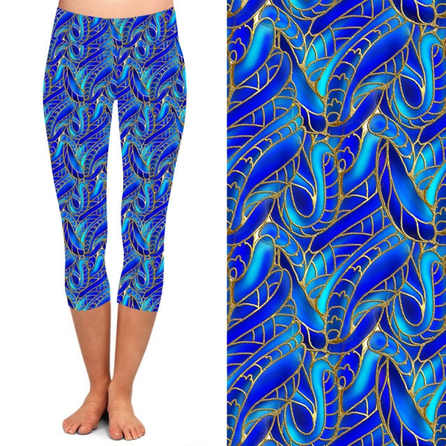 24/7 Capri Leggings – Shattered Blue