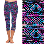 Funky Fit 24/7 Capri Leggings – Aztec Wonders