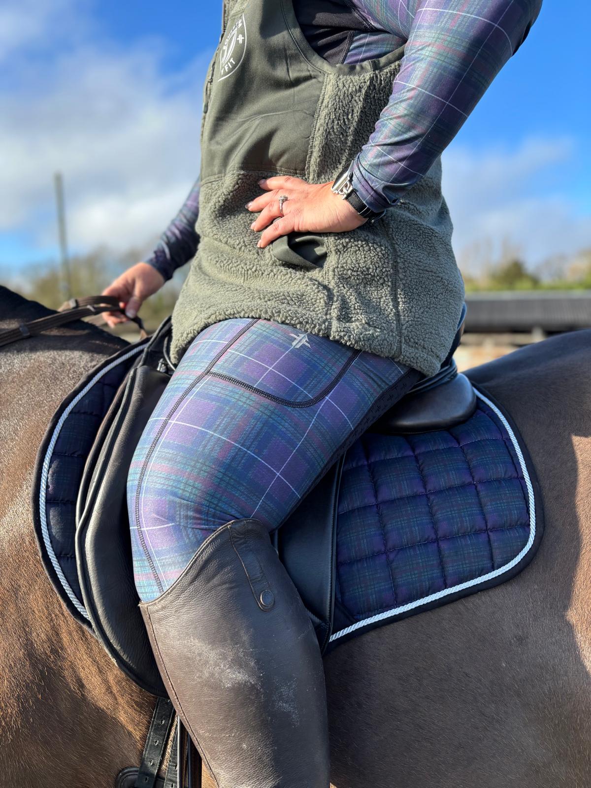 Funky Fit Highland Heather Tweed Jodphus equestrian 