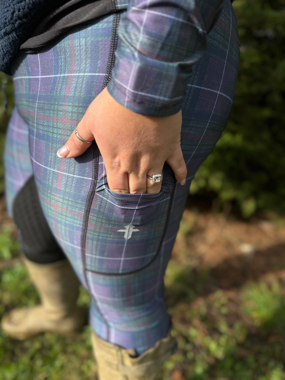 Funky Fit Highland Heather Tweed Jodphus equestrian 