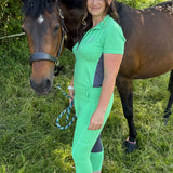 Team Performance Pull On Breech - Melon Sorbet & Grey
