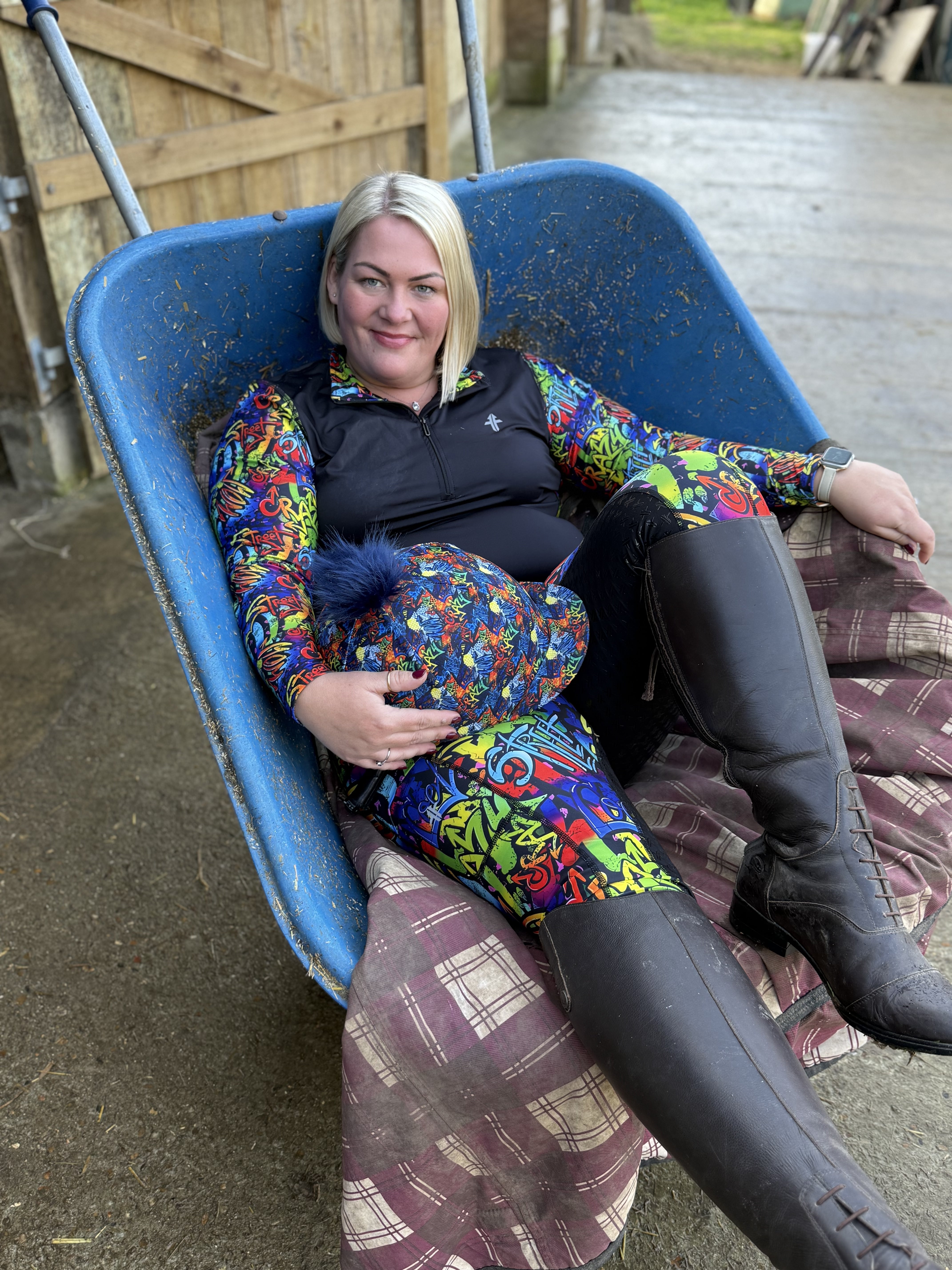 Funky Fit Graffiti Jodhpurs- Equestrian