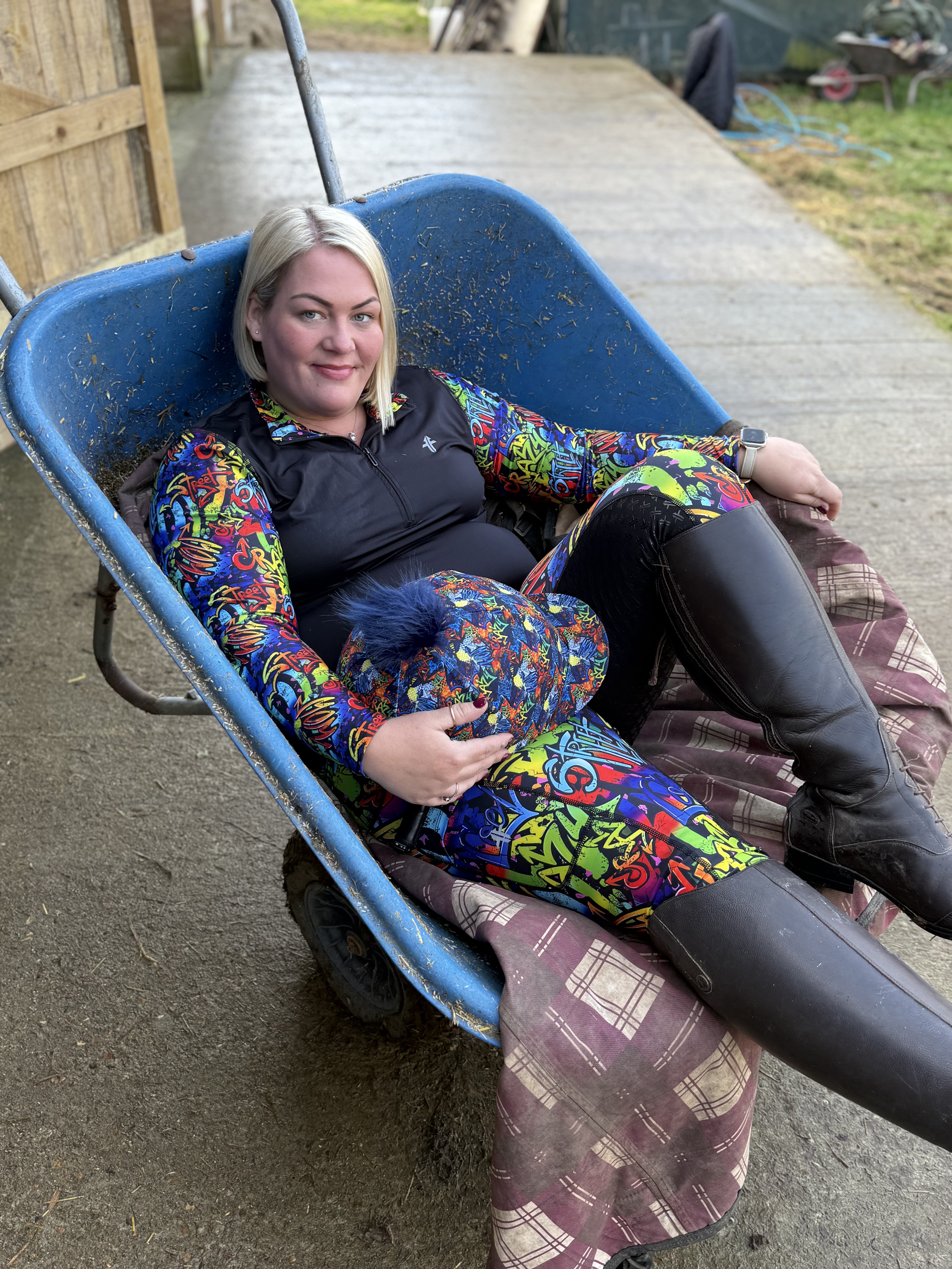 Funky Fit Graffiti Jodhpurs- Equestrian