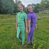 Kids Team Performance Pull On Breech - Grape Soda & Grey