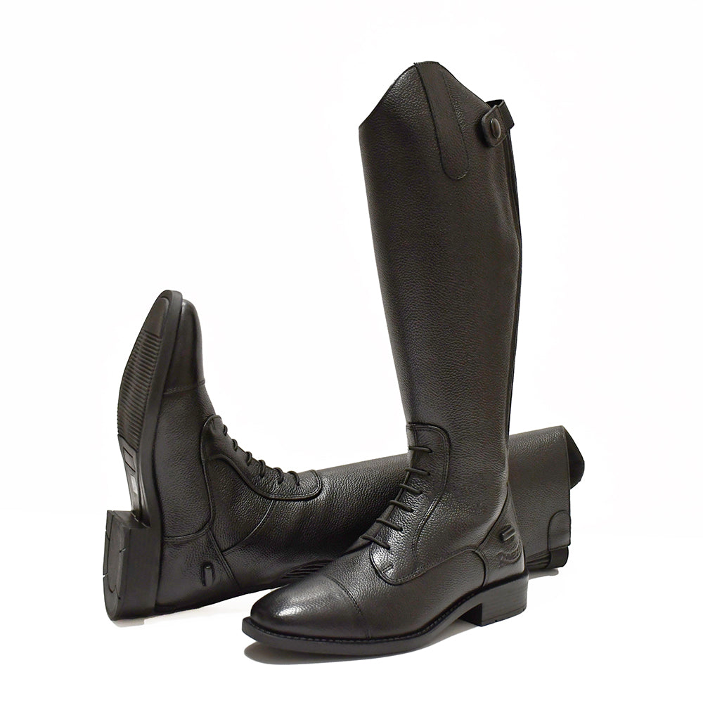 Rhinegold Young Rider Luxus Leather Riding Boots Slightly Wider Fit