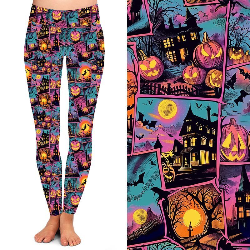 Funky Fit 24/7 Leggings –  Haunted House