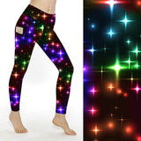 SCULPT Yoga Full Length Leggings- Rainbow Sparkle