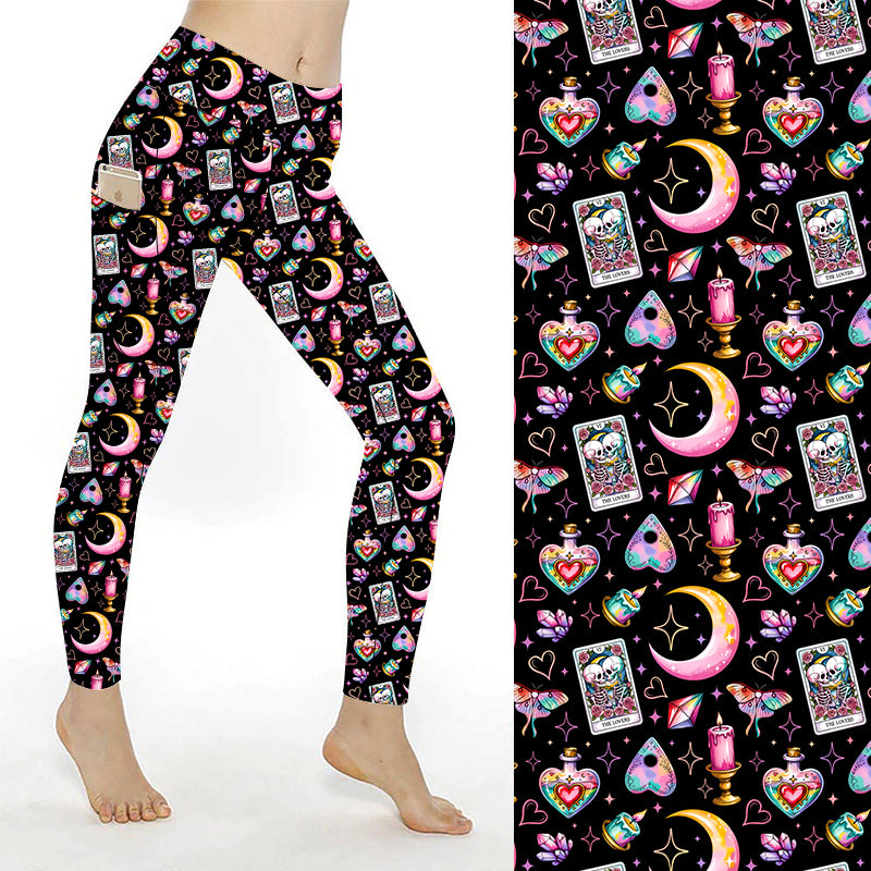 Funky Fit SCULPT Yoga Full Length Leggings - Witches Love Spells