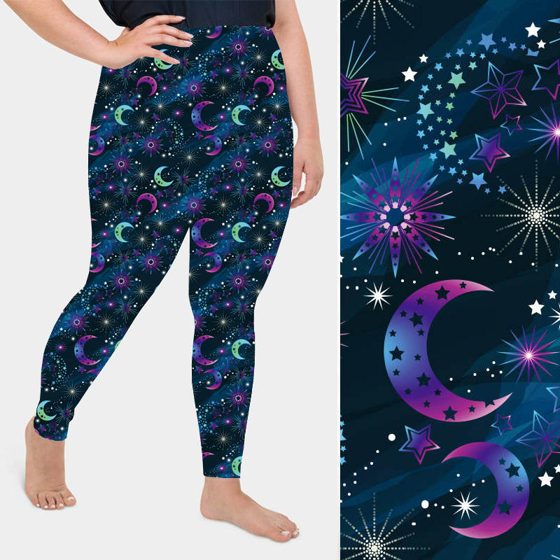 Funky Fit SCULPT Yoga Leggings- Luna Eclipse