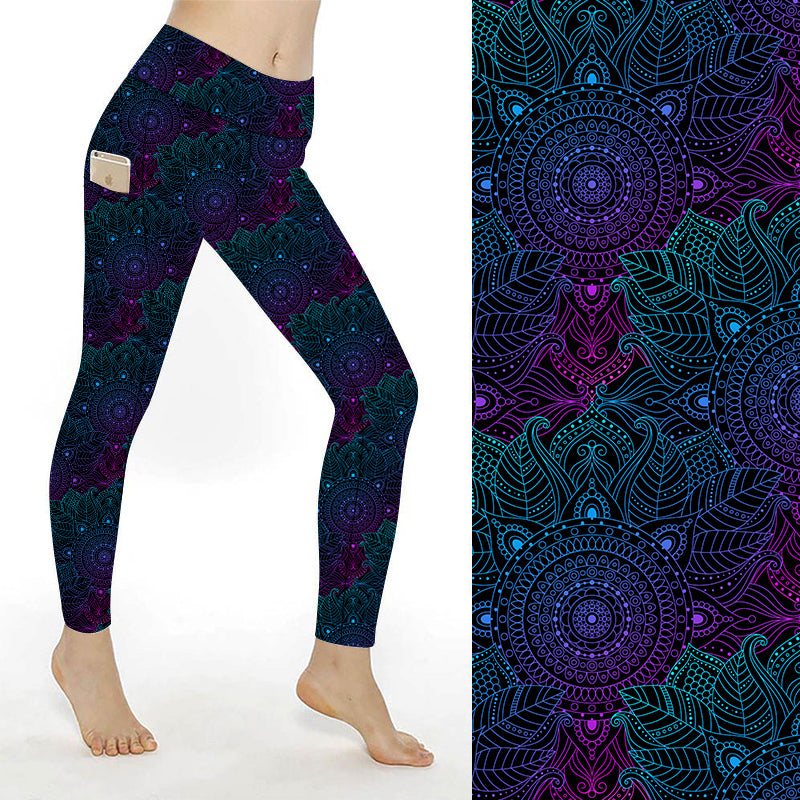 SCULPT Yoga Full Length Leggings - Mandala Art