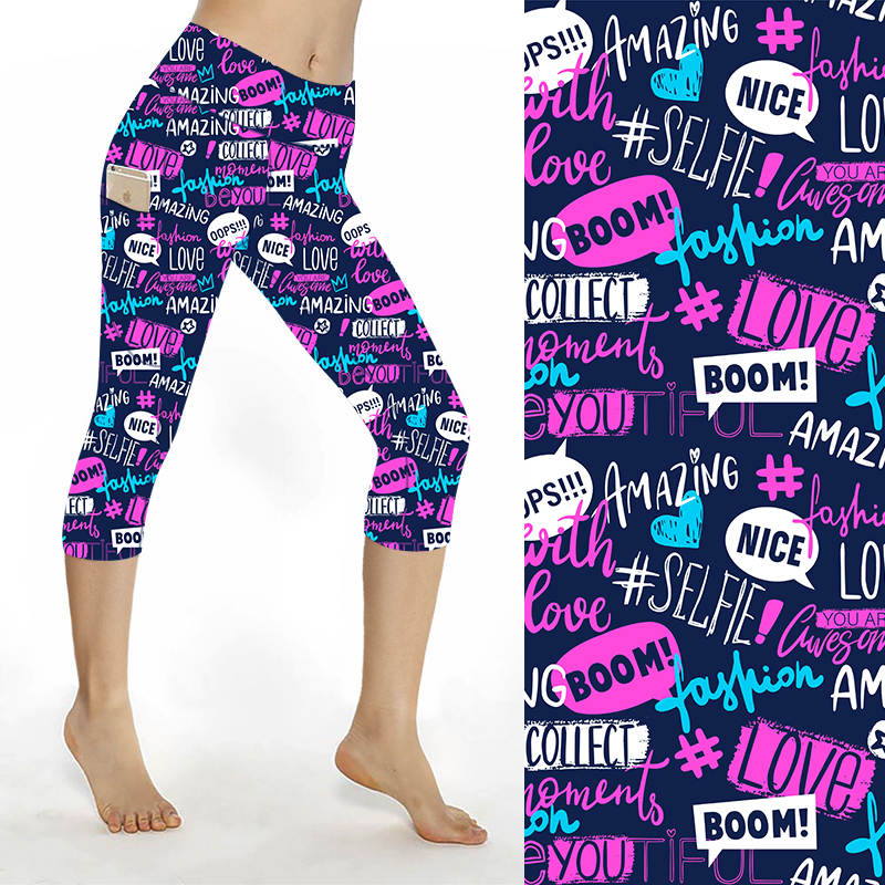 Funky Fit SCULPT Yoga Capri Leggings - Empowerment