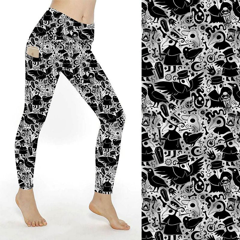 Funky Fit SCULPT Yoga Leggings - Dr Doom