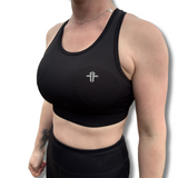 H.I. Racer Sports Bra - Black - PRE ORDER