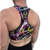 H.I. Racer Sports Bra - Life in Abstract - PRE ORDER