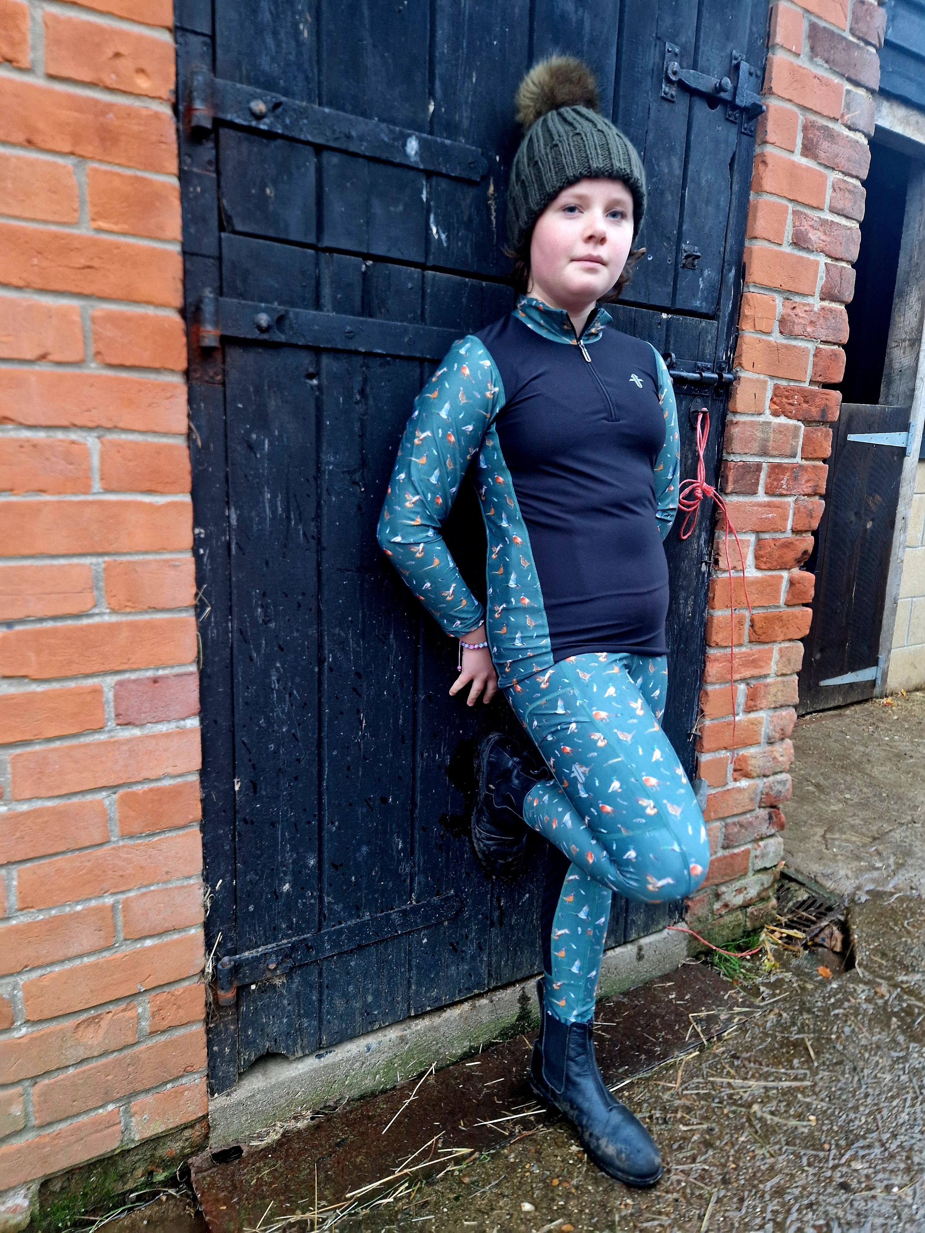 Festive Game Birds Base Layers - Kids