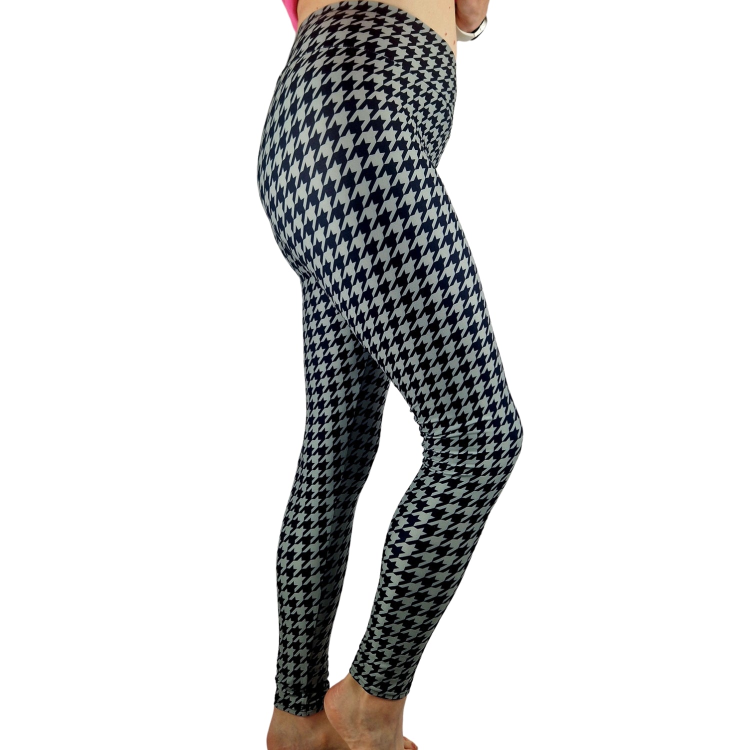 24/7 Leggings –  Mono Houndstooth